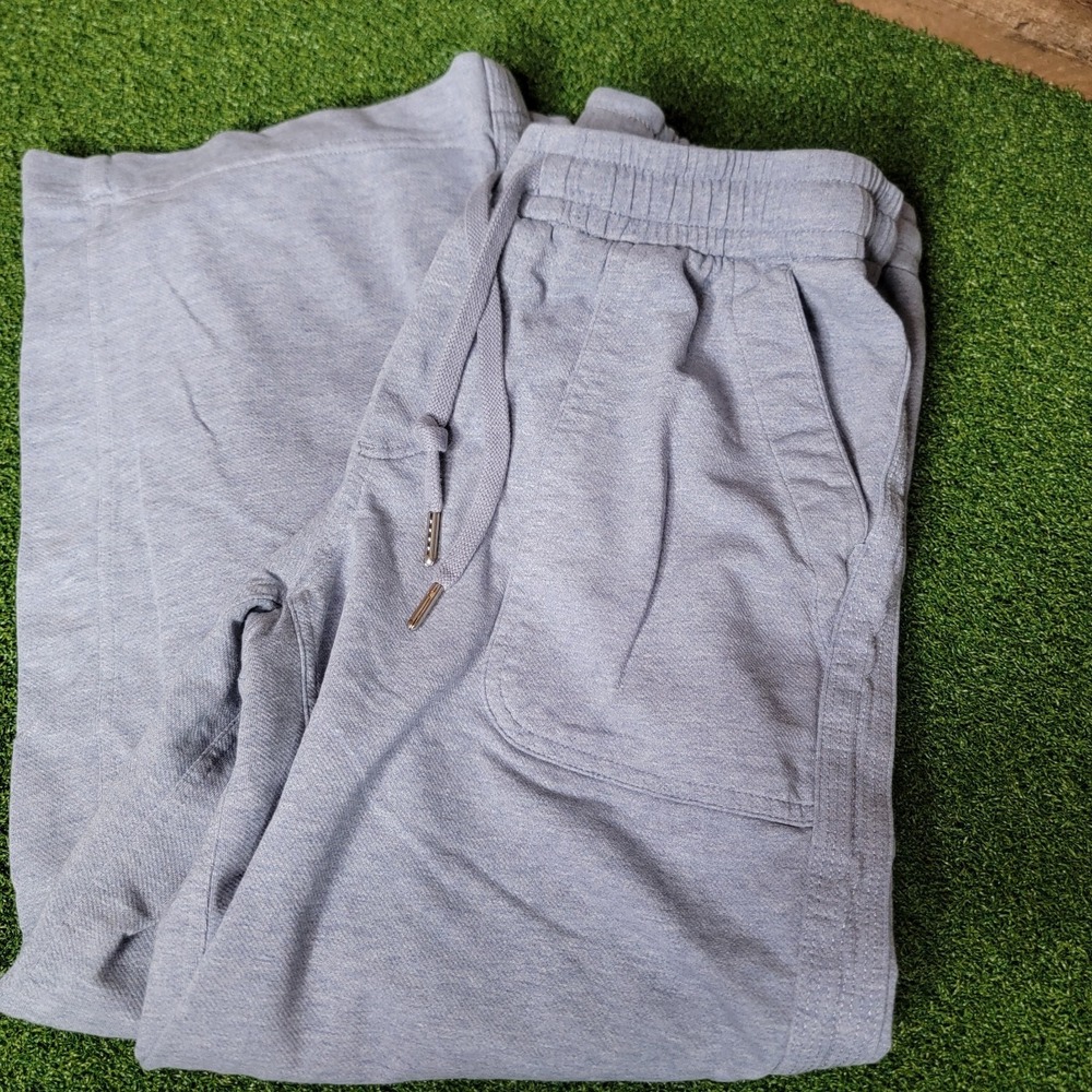 Athleta Farallon Heathered Wide Crop Pants‎ Light Blue- Size 2